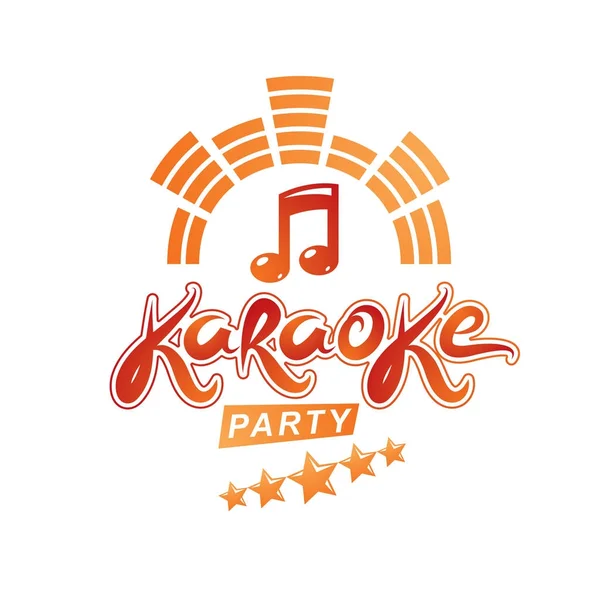 Vettore partito karaoke — Vettoriale Stock