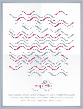 Akan ritim, soyut dalga çizgileri vektör arkaplanı reklam posteri veya pankart tasarımı olarak kullanılacak.