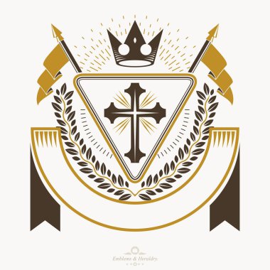 Klas amblem, vektör hanedan arması Arms.