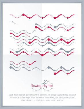 Fütüristik vektör teknolojik altyapı. Desen soyut dalgalı çizgiler, kitapçıklar kapak tasarımı gibi sanat grafik illüstrasyon kullanılabilir. 