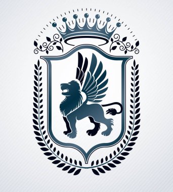 Heraldik işaret, element, heraldry amblemi, amblem, işaret, vektör.