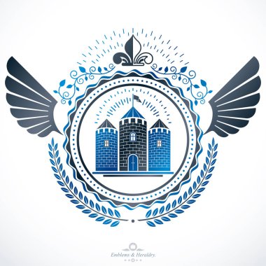 Hanedan işaretleri vintage öğeler vektör.