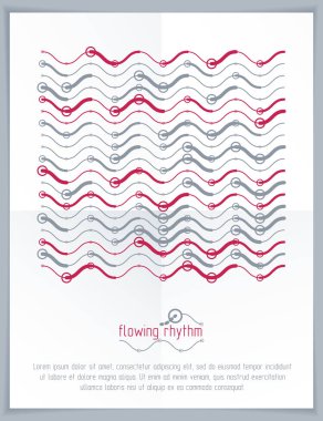 Fütüristik vektör teknolojik altyapı. Desen soyut dalgalı çizgiler, kitapçıklar kapak tasarımı gibi sanat grafik illüstrasyon kullanılabilir. 