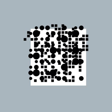 Vektör geometrik kompozisyon, soyut grafik sanatı.