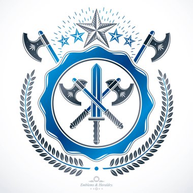 Hanedan arması armalı dekoratif amblem.