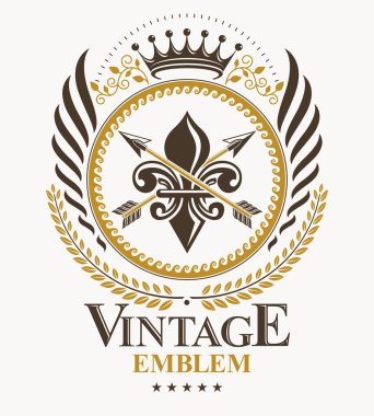 Klas amblem, vektör hanedan arması Arms.