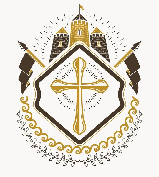 Hanedan işaretleri vintage öğeler vektör.