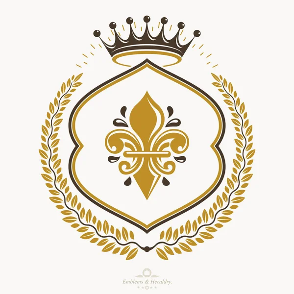 Heraldic Signs Vector Vintage Elements — Stock Vector