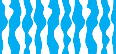 Dalgalar pürüzsüz desen, vektör su akış eğrisi çizgileri soyut tekrarla sonsuz arka plan, mavi renkli ritmik dalgalar.