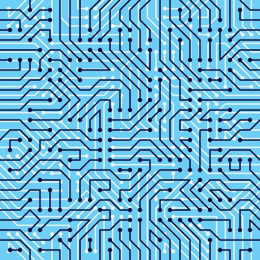 Ana kart pürüzsüz kalıp, vektör arkaplan. Devre teknolojisi elektronik duvar kâğıdı tekrar tasarımı.