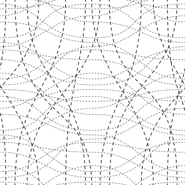 Linee Curve Aggrovigliate Modello Senza Soluzione Continuità Vettore Ripetere Sfondo — Vettoriale Stock