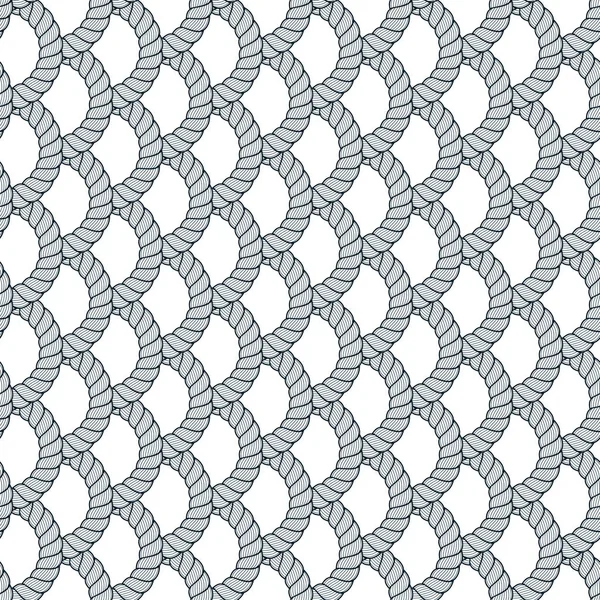 シームレスなパターン トレンディーなベクトル壁紙の背景をロープ 織りや漁網マクロの詳細無限のイラスト ファブリック ラッピング ウェブとプリントに使用できます — ストックベクタ