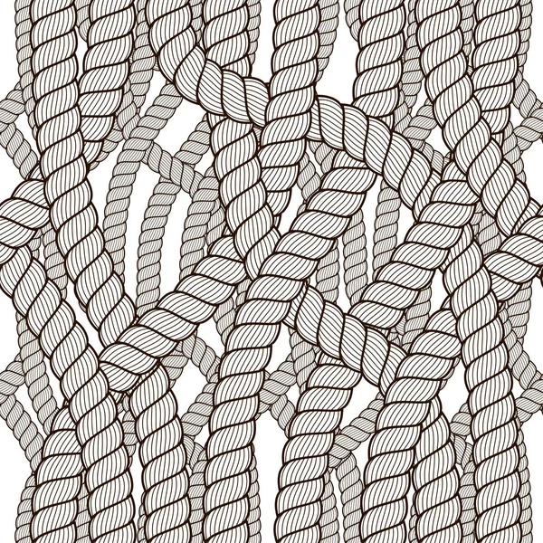 Vettore Tessuto Corda Modello Senza Cuciture Sfondo Illustrativo Astratto Cordino — Vettoriale Stock