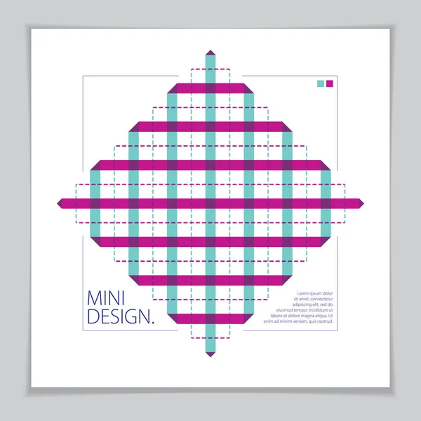 Modèle Conception Brochure Conception Minimale Moderne Géométrique Abstrait Motif Vectoriel — Image vectorielle