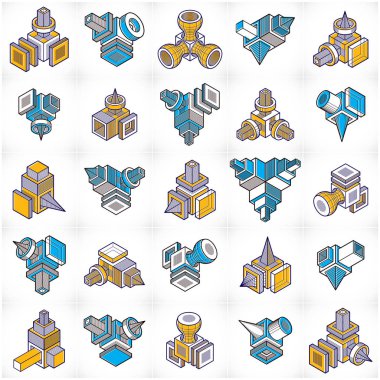 Vektör soyut şekiller collection.