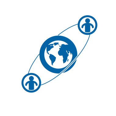 Kişi başı Dünya yaratıcı logo.