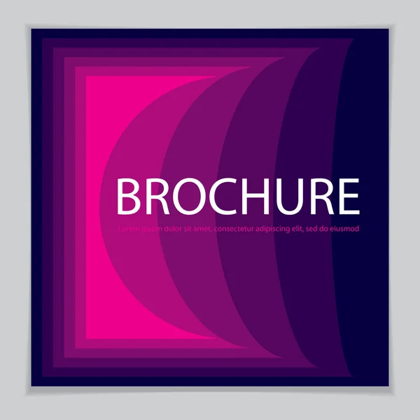 Moderna Minimal Mall Broschyr Broschyr Affisch — Stock vektor