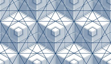 Geometrik küpleri soyut seamless modeli.