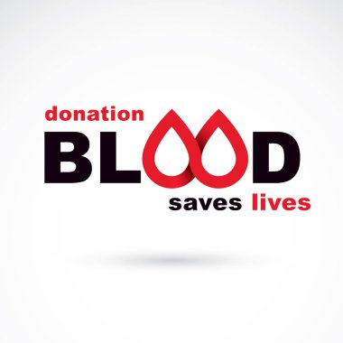 Beyaz arka plan üzerinde izole kan yazıt bağış.