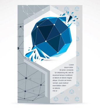 Yeni teknoloji Tema kitapçık kapak tasarımı.