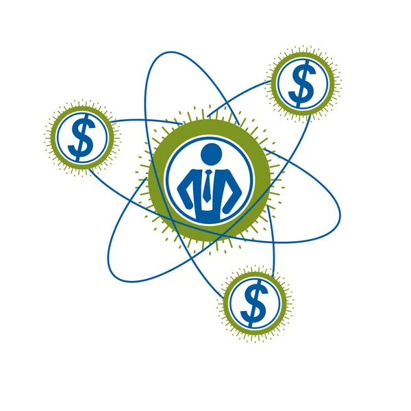 Logotipo Criativo Negócios Sucesso Símbolo Conceitual Vetorial Isolado Fundo Branco — Vetor de Stock