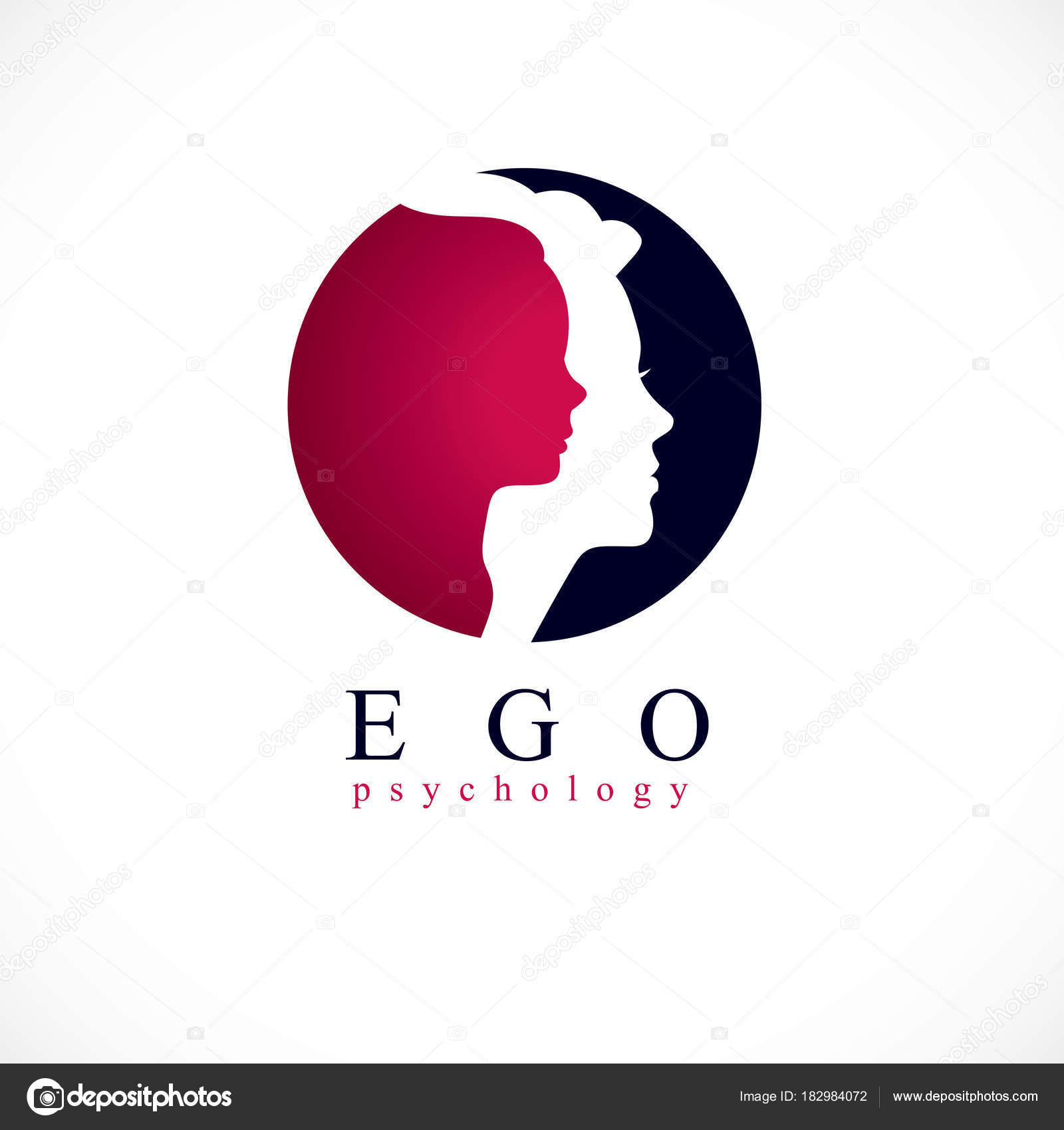 Woman profile logo