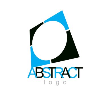 Vektör kavramsal geometrik form kurumsal kimlik soyut sembolü olarak kullanılabilir.