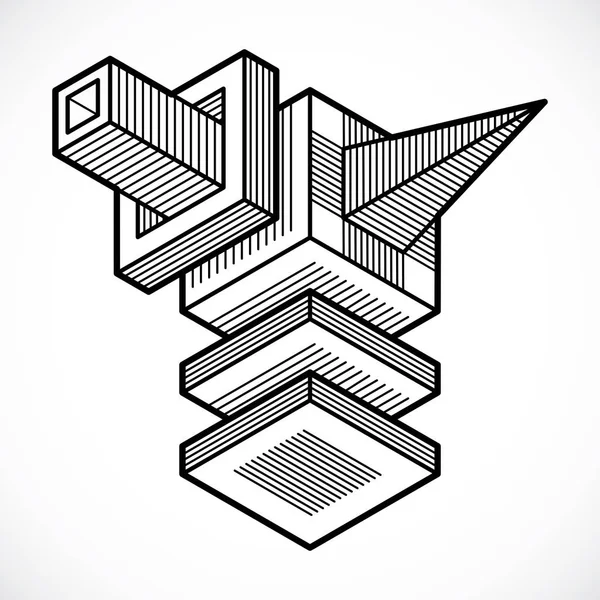 Conception Forme Cube Vectoriel Abstrait — Image vectorielle