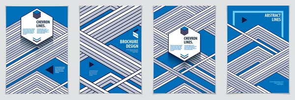 Moderne Minimal Template Broschüren Broschüren Poster Vektor Geometrische Muster Abstrakte — Stockvektor