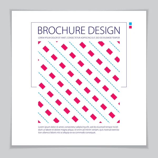 Современный минимальный шаблон брошюры, фильтр, плакат. Векторная геометрия — стоковый вектор