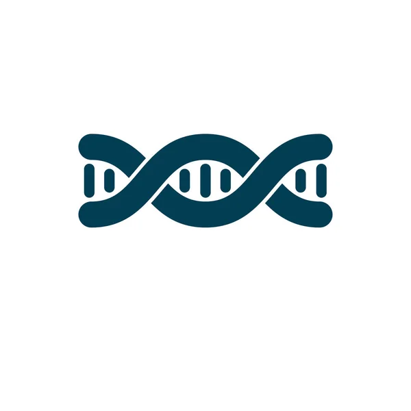 Nsan Dna Modeli Çift Sarmal Vektör Çizimi Genetik Mühendisliği Soyut — Stok Vektör