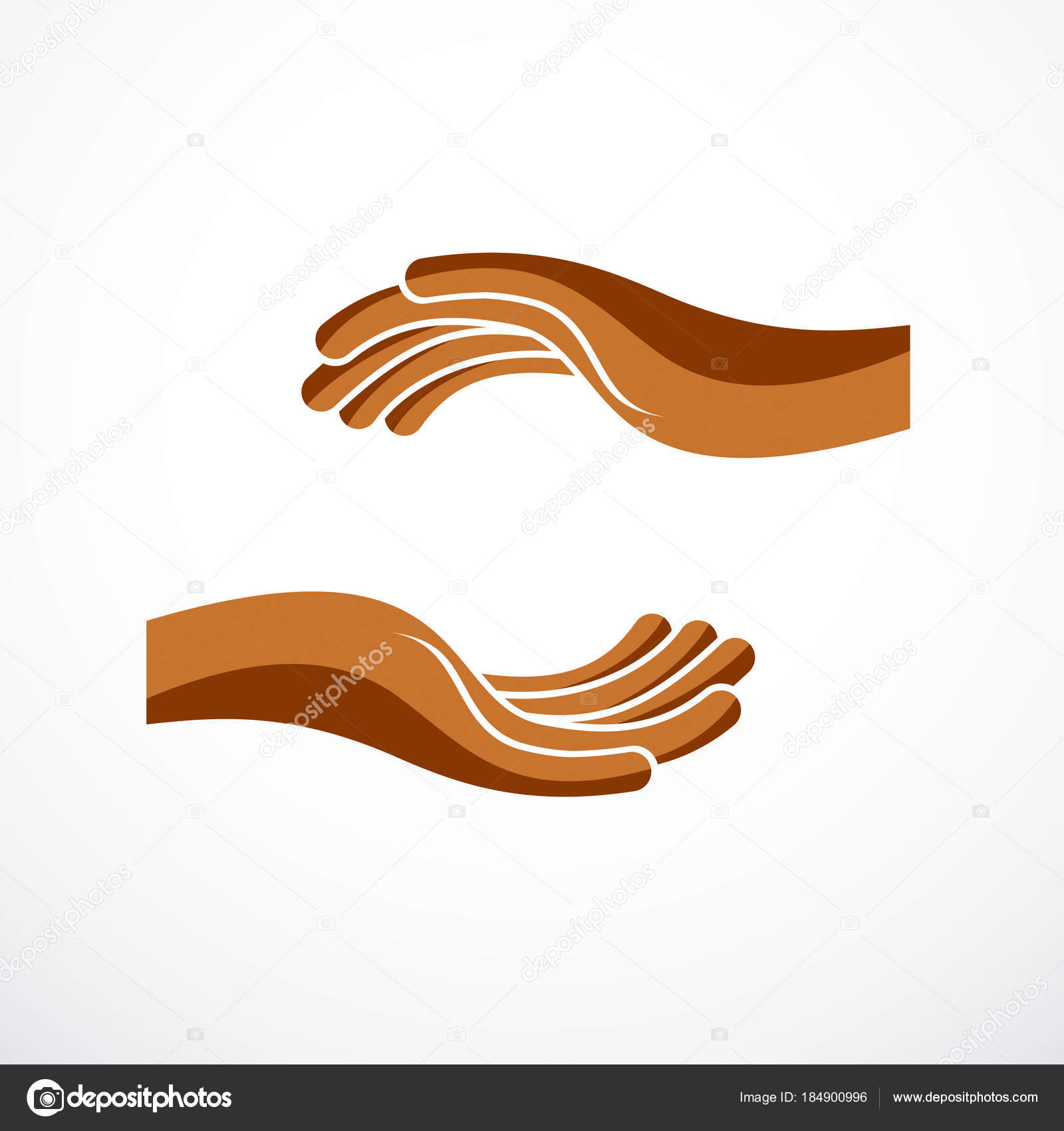 Protecting Hands Care Tender Defending Human Hands Vector Design Copy