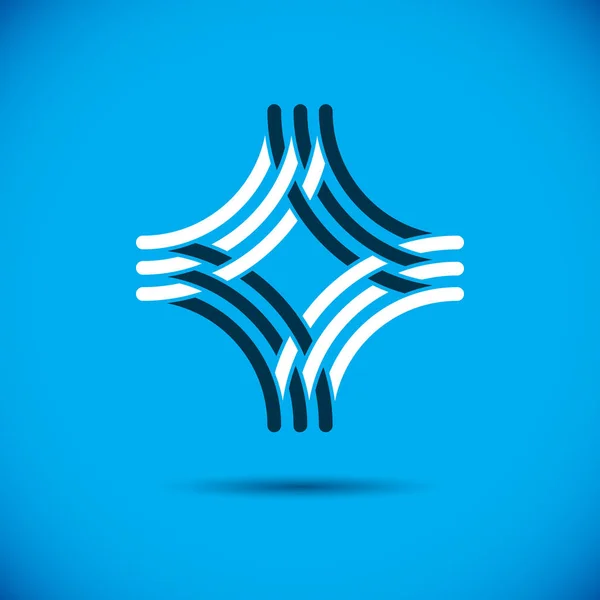 Forma Geometrica Astratta Vettoriale Ideale Uso Come Logo Dell Innovazione — Vettoriale Stock