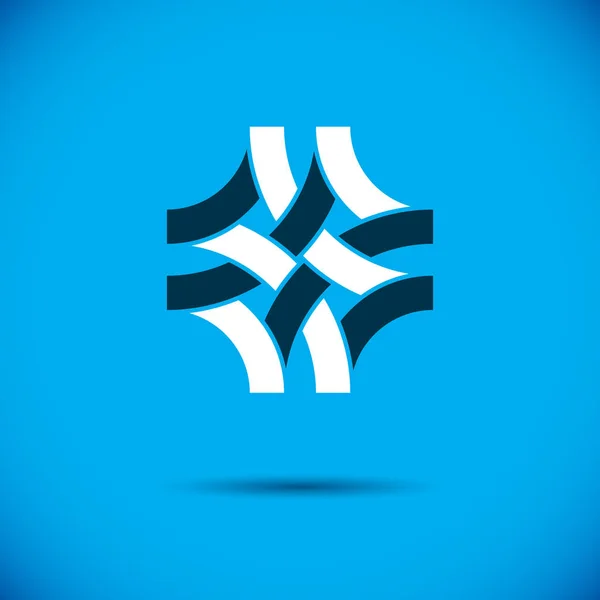 Forme Géométrique Vectorielle Idéale Pour Une Utilisation Tant Que Logo — Image vectorielle