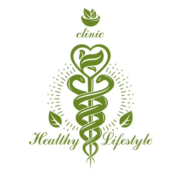 用灰浆和杵制造的默丘利矢量概念徽章 健康与和谐的隐喻 另类医学概念 植物疗法标志 — 图库矢量图片