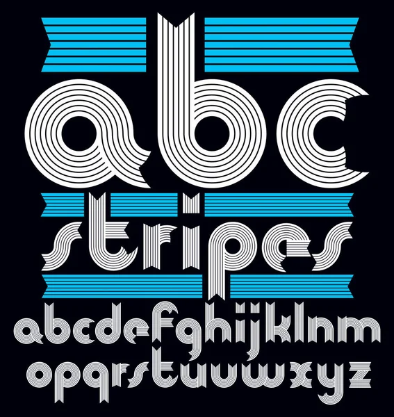 Vector Trendy Moderne Kleine Letters Alfabet Letters Collectie Klassieke Afgeronde — Stockvector