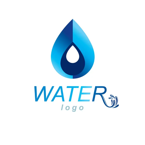 Logotipo Vetor Tema Frescura Oceânica Para Uso Como Símbolo Design — Vetor de Stock