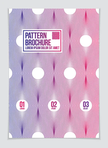 Futuristic Minimal Brochure Graphic Design Template Vector Geometric Pattern Abstract — Stock Vector