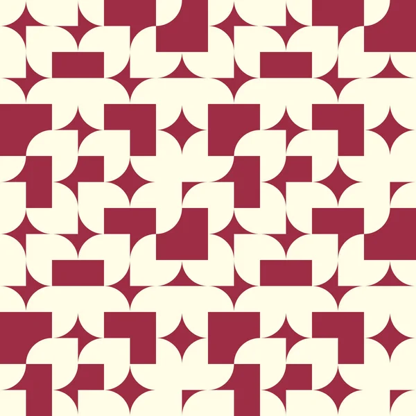 包装紙 単純な幾何学的図形で作成された対称の華やかな背景として使用するため最も抽象的なシームレスな構成をベクトルします — ストックベクタ
