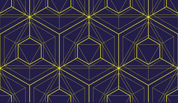 Géométrique Lignes Motif Abstrait Sans Couture Fond Vectoriel Technologie Style — Image vectorielle