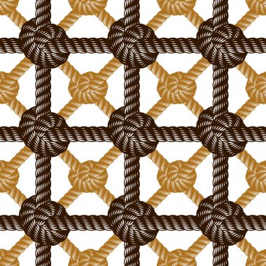 Beyaz arka plan üzerinde ip ile Seamless Modeli