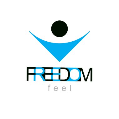 kaldırdı elleriyle heyecanlı soyut kişi