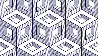 Tek renkli geometrik soyut, dikişsiz desen