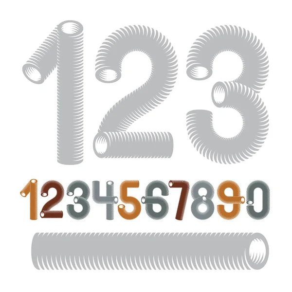 Modern Funky Numbers — Stock Vector