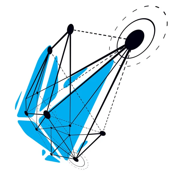 Figure Isométrique Abstraite Sur Fond Blanc — Image vectorielle