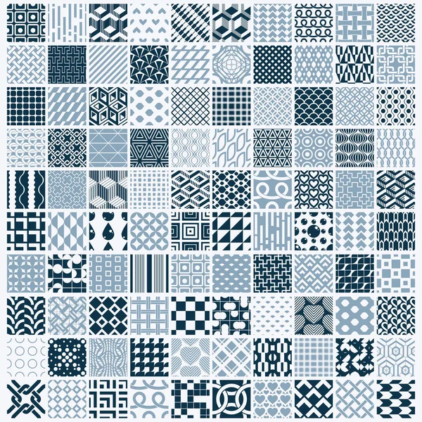 モノクローム幾何学抽象的なシームレスなパターン — ストックベクタ