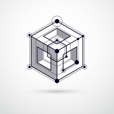 Vektör sanayi ve siyah ve beyaz arka plan, fu mühendislik