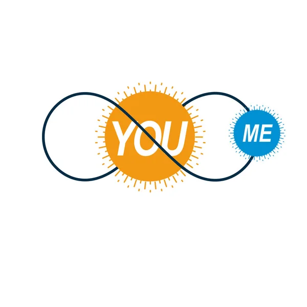 Liebespaar Konzeptionelles Logo Einzigartiges Vektorsymbol Männchen Und Weibchen Mars Und — Stockvektor