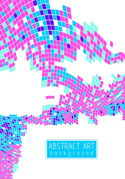 Hermoso Abstracto Vector Fondo Mosaico Ilustración Geométrica Artística Como Una — Archivo Imágenes Vectoriales