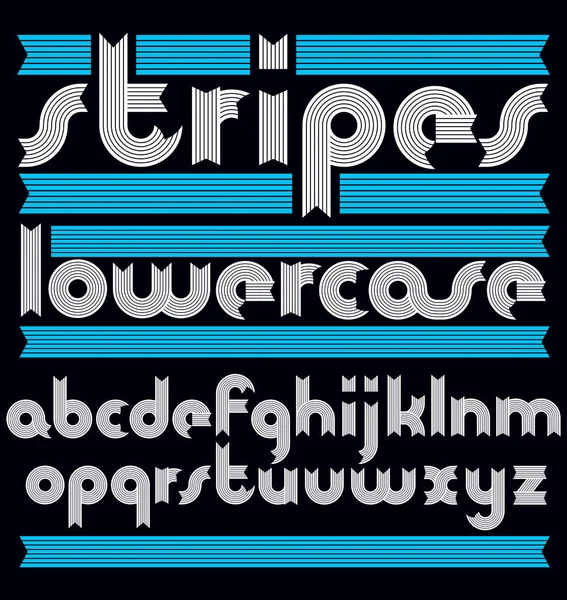 Vektor trendige moderne Kleinbuchstaben Alphabet Sammlung. clas — Stockvektor